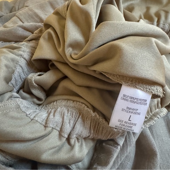 HYFVE Tan Romantic‎ Maxi Dress with Flutter Sleeves - Picture 8 of 8